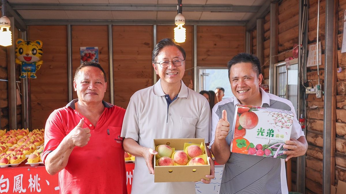 桃園市長張善政出席「水蜜桃之夜」,推廣拉拉山水蜜桃。(圖/桃園市縣政府提供) 桃園市長張善政出席「水蜜桃之夜」,推廣拉拉山水蜜桃。(圖/桃園市縣政府提供)