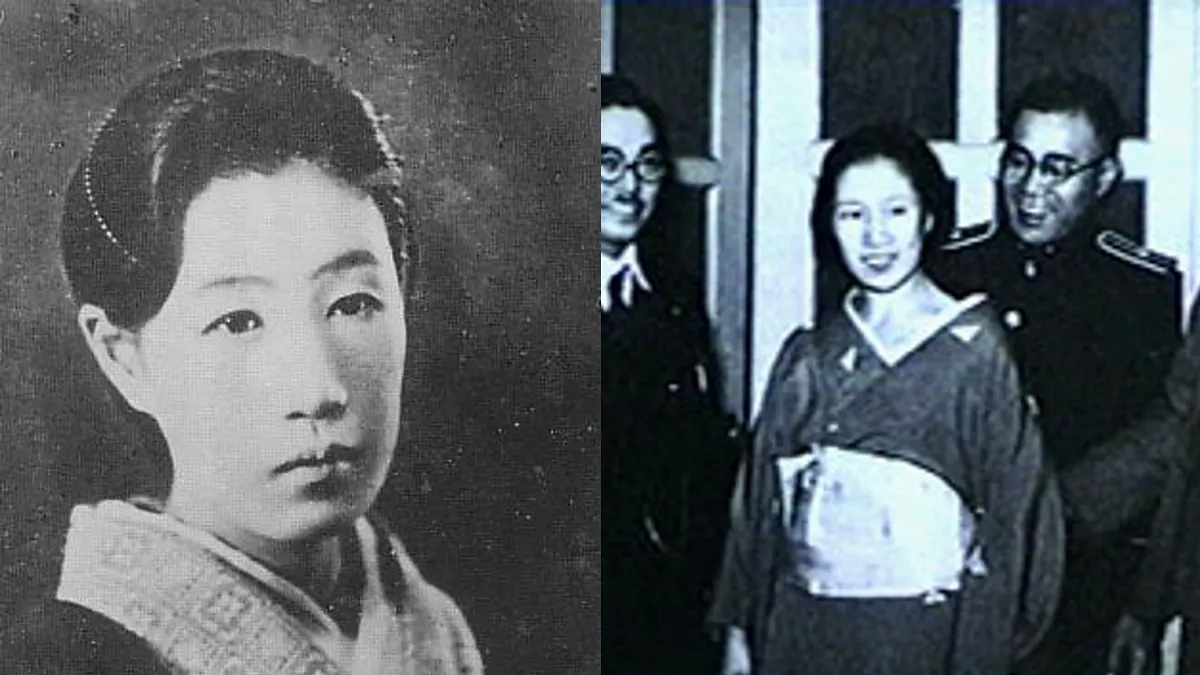 1936年,冷血的日本女子阿部定將男友勒斃後,用刀割下對方的陰莖,還在屍體上簽名留念,變態手法讓人不寒而慄。(合成圖/取自Wikipedia) 1936年,冷血的日本女子阿部定將男友勒斃後,用刀割下對方的陰莖,還在屍體上簽名留念,變態手法讓人不寒而慄。(合成圖/取自Wikipedia)