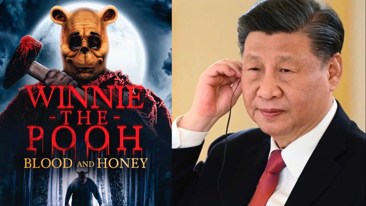 英國電影《小熊維尼:血與蜜》在香港取消公映,也維尼熊與習近平的比附再次成為話題。(美聯社)