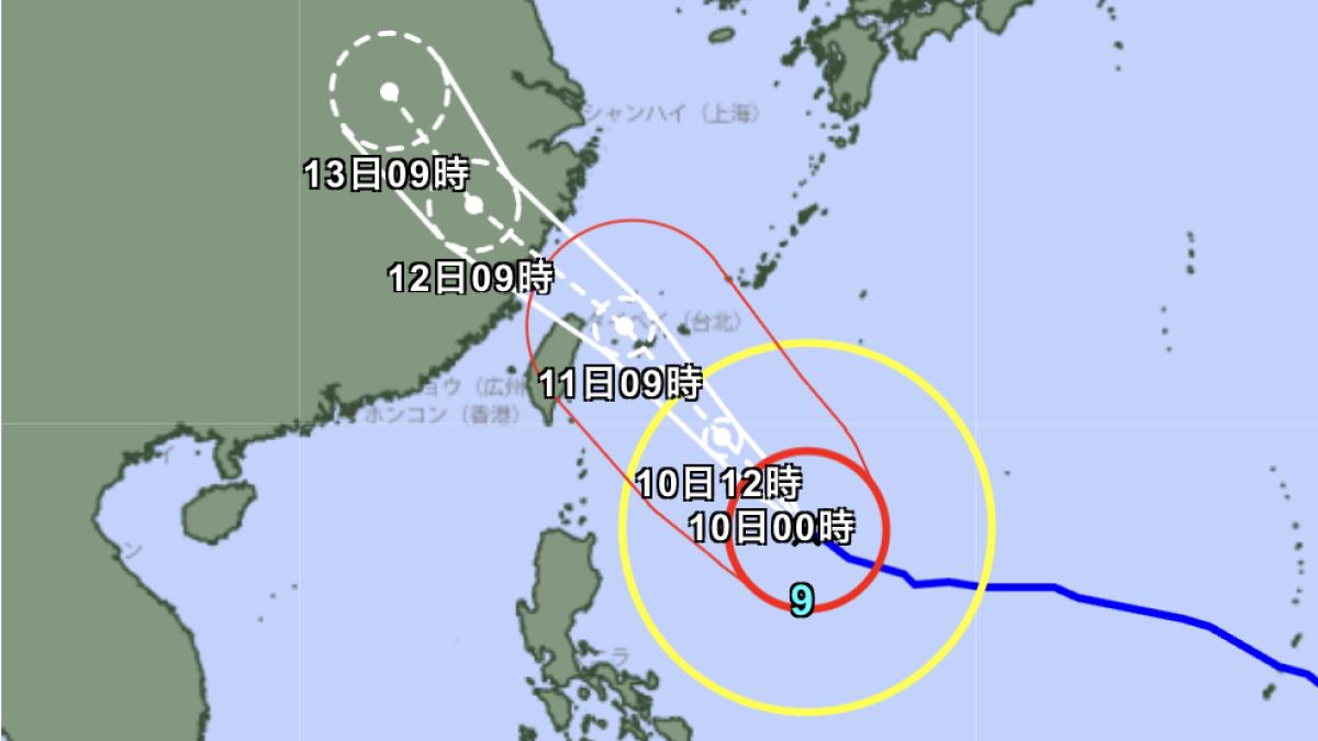 「近四十年來最大颱風!」日本氣象廳預測「巴威直撲台灣北部」,石垣島、與那國島明接近暴風圈