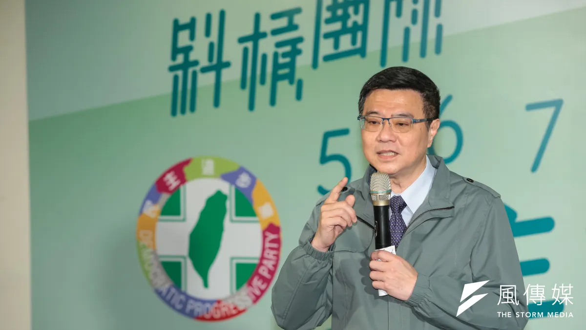 民進黨對美麗島電子報董事長吳子嘉祭出黨紀,同時晉用前新聞局長葉國興入國安團隊,都為蔡英文拚連任之舉。圖為民進黨主席卓榮泰。(顏麟宇攝)