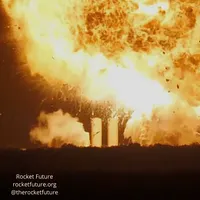 2025年6月18日、スペースXのロケットがテキサス州のスターベース発射場で爆発した。(AP通信) 2025年6月18日、スペースXのロケットがテキサス州のスターベース発射場で爆発した。(AP通信)