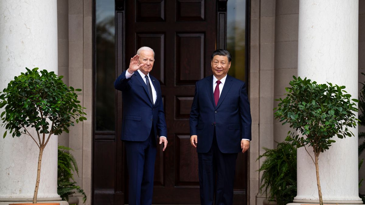 2023年11月15日,拜習會在舊金山登場。(美聯社) 2023年11月15日,拜習會在舊金山登場。(美聯社)