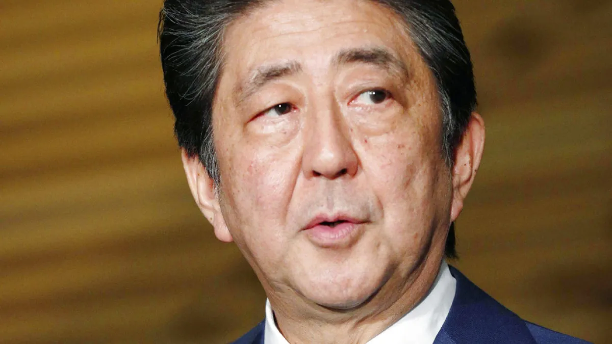 安倍晉三成為七年來首位訪中的日相。(美聯社)