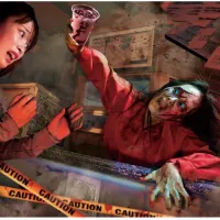 ユニバーサル・スタジオ・ジャパンは、15周年を迎える「ハロウィーン・ホラー・ナイト」に向けて、パーク初登場となる夜限定「ゾンビバー」や学園祭フード、人気作品とのコラボグッズなどの最新情報を公開した。(写真/USJ PR事務局提供) ユニバーサル・スタジオ・ジャパンは、15周年を迎える「ハロウィーン・ホラー・ナイト」に向けて、パーク初登場となる夜限定「ゾンビバー」や学園祭フード、人気作品とのコラボグッズなどの最新情報を公開した。(写真/USJ PR事務局提供)