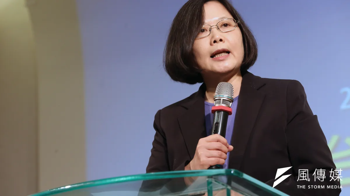 面對朱習會,民進黨黨主席蔡英文強調,應以台灣人民的利益為優先。(資料照片,楊子磊攝)