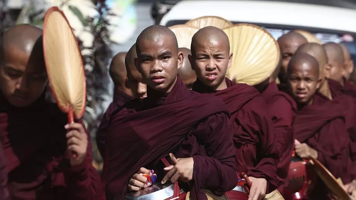 緬甸的僧侶。(美聯社) 緬甸的僧侶。(美聯社)