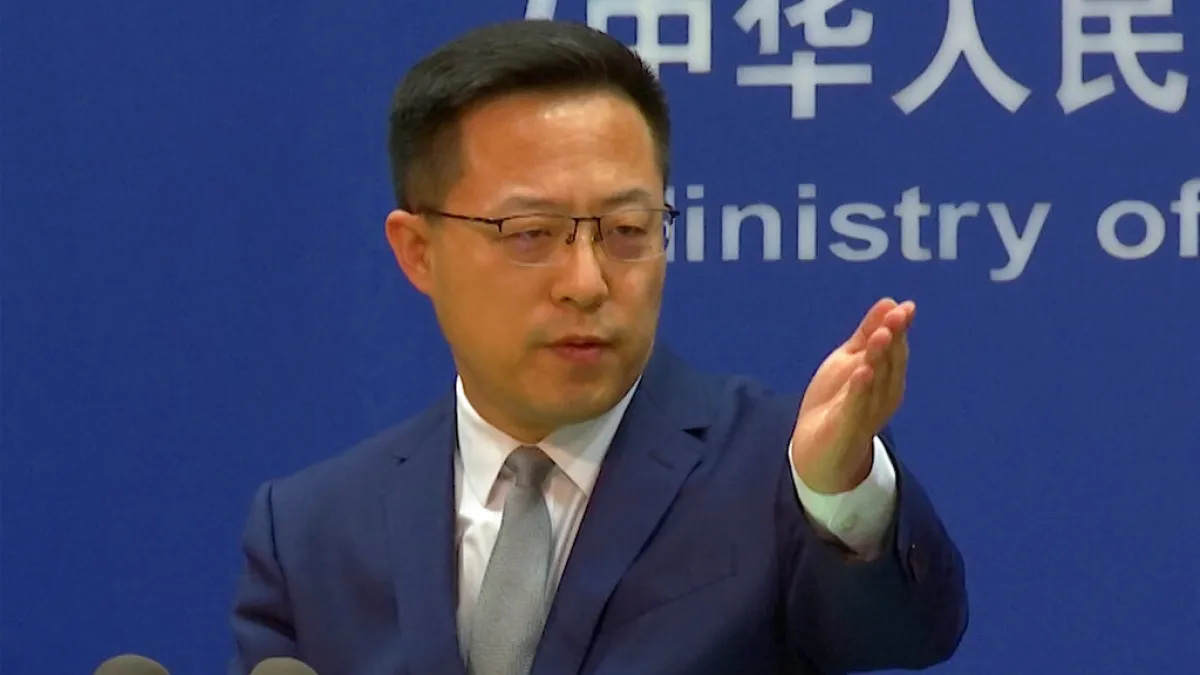中國外交部發言人趙立堅。(美聯社)