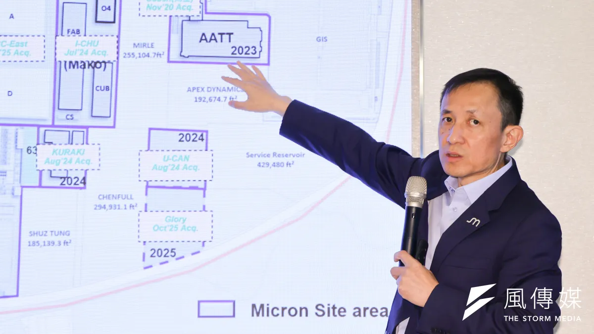台灣美光科技董事長盧東暉。(陳品佑攝)