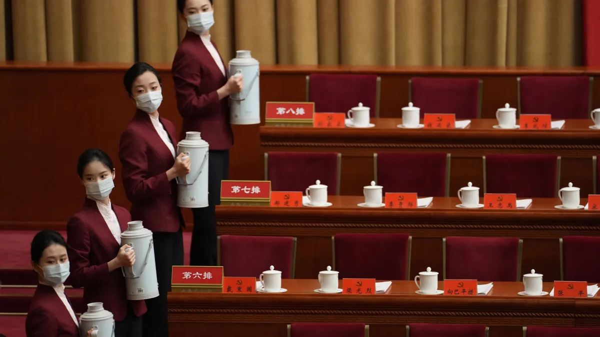 2022年10月16日,中共二十大在中國北京召開。(AP)