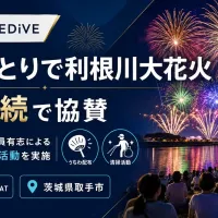 FREEDiVEが「とりで利根川大花火」に3年連続で協賛し、資金提供に加え社員ボランティアによる団扇配布と清掃活動で地域の課題解決を支援。(写真/FREEDiVE提供) FREEDiVEが「とりで利根川大花火」に3年連続で協賛し、資金提供に加え社員ボランティアによる団扇配布と清掃活動で地域の課題解決を支援。(写真/FREEDiVE提供)