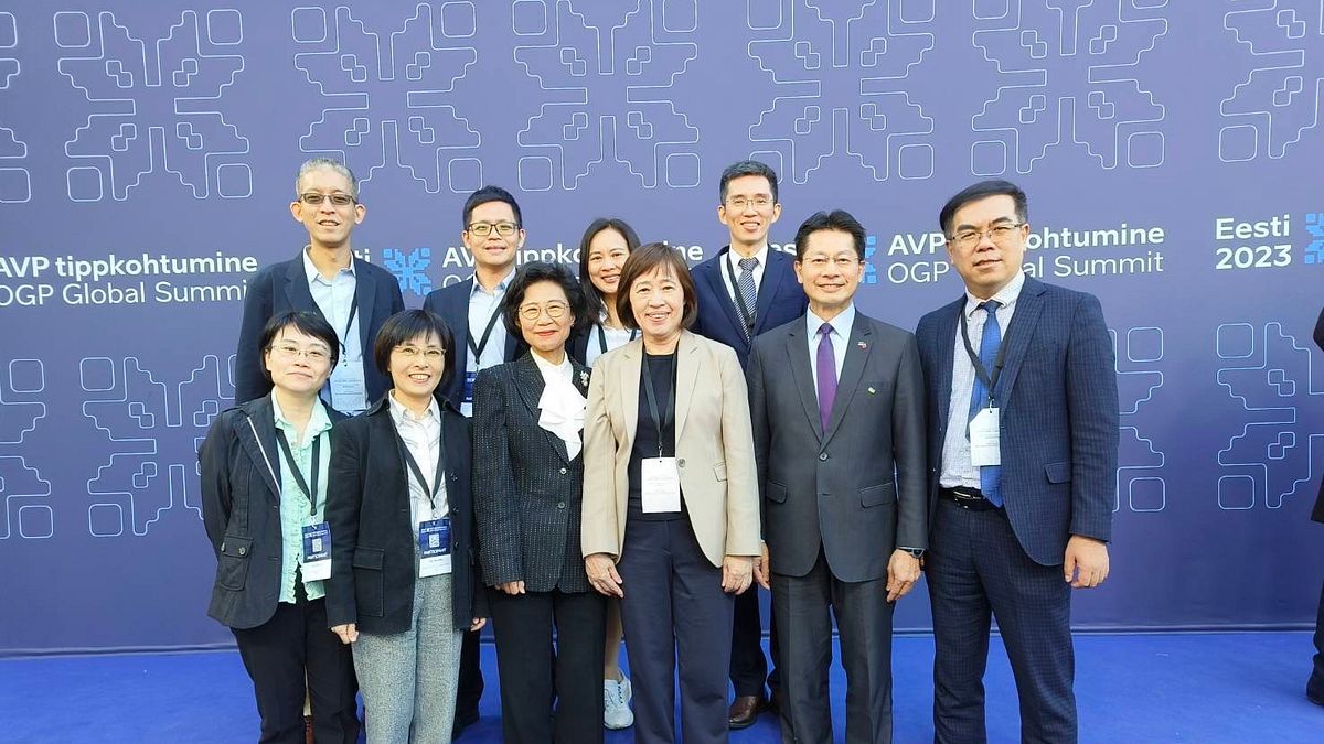 我國代表團出席第8屆「開放政府夥伴關係聯盟(OGP)」全球峰會。(駐拉脫維亞代表處提供) 我國代表團出席第8屆「開放政府夥伴關係聯盟(OGP)」全球峰會。(駐拉脫維亞代表處提供)