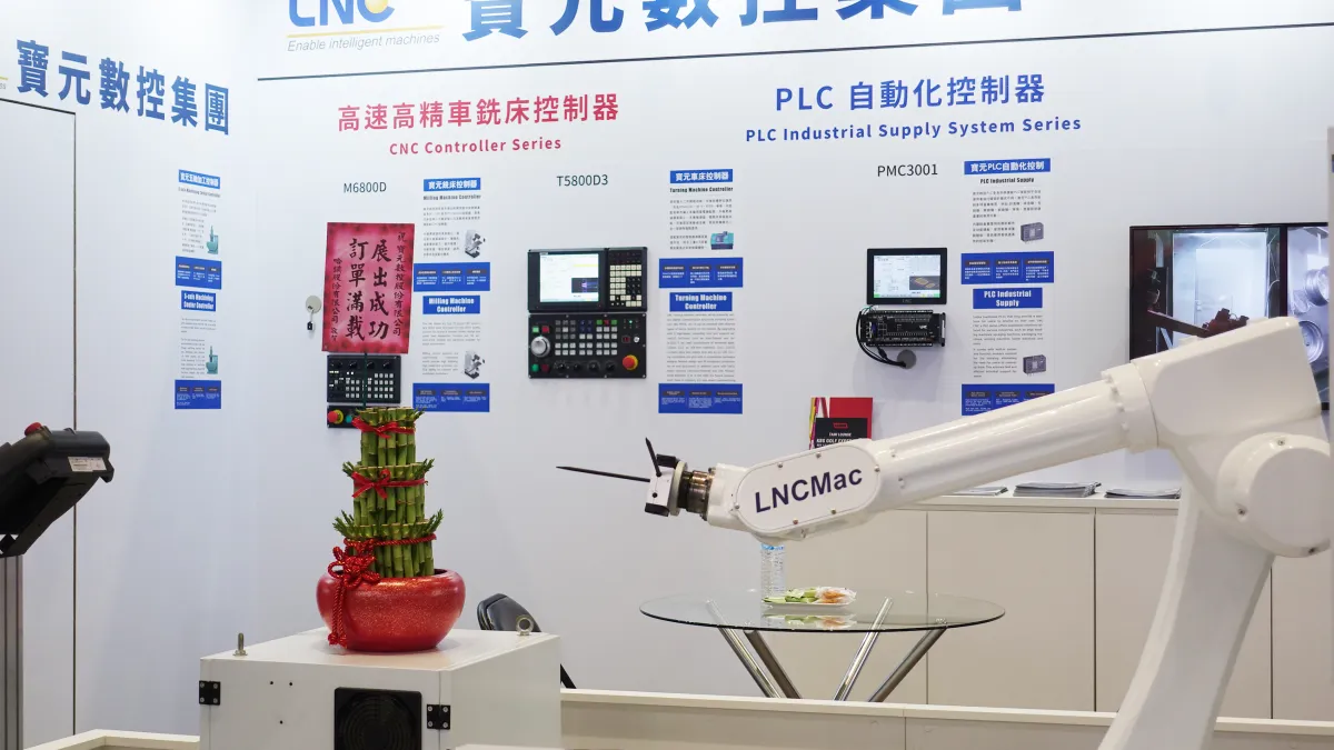 寶元數控的工業機器人控制器,出貨量持續擴大,市佔率高,目前已在亞洲市場成為少數的領先品牌之一。圖業者提供