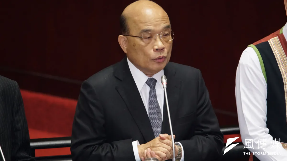 20200317-行政院長蘇貞昌17日於立院院會接受質詢。(盧逸峰攝)
