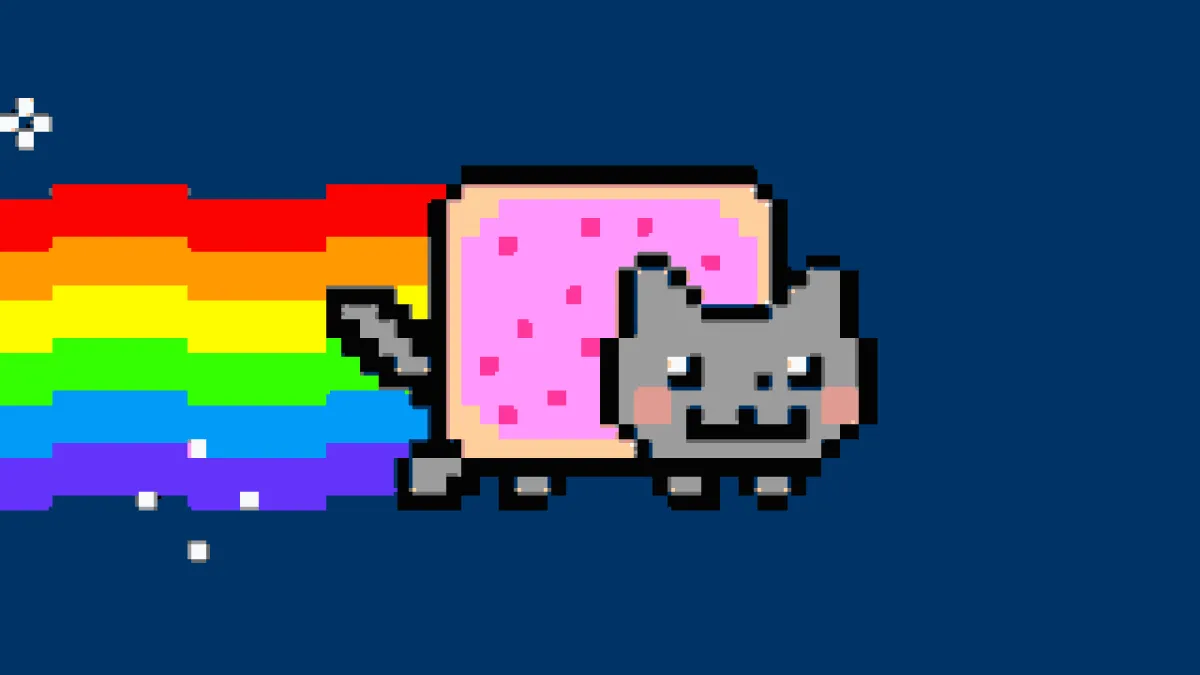 彩虹貓(Nyan cat)GIF圖。©Chris Torres.gif