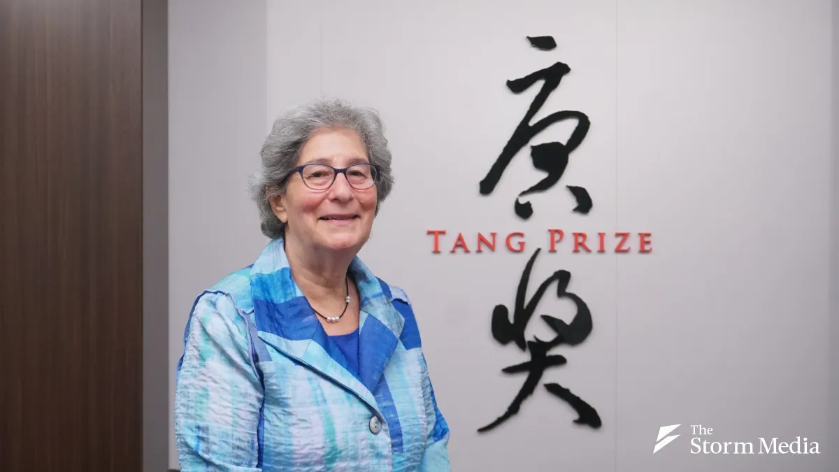 Susan Solomon, the 2026 Tang Prize laureate in Sustainable Development, told Storm Media in Taipei that Taiwan should accelerate geothermal development to cut its reliance on fossil fuels. (Photo by Tsai Chin-chieh)