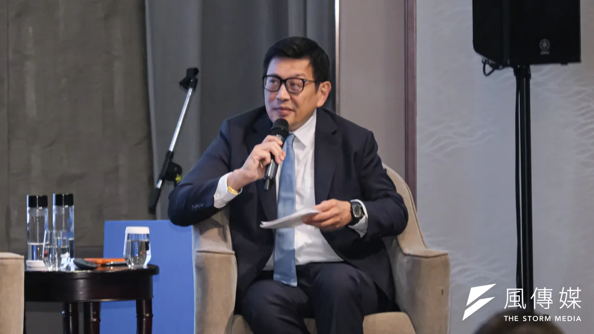 國科會智庫DSET 2026年度論壇 - 供應鏈韌性戰略國際高峰會於遠東香格里拉飯店舉行,圖為SEMI國際半導體產業協會全球行銷長暨臺灣區總裁曹世綸。(劉偉宏攝)