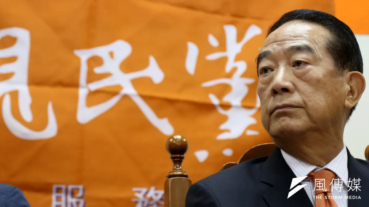 親民黨主席宋楚瑜參選總統傳聞一直不斷,民進黨中常委謝長廷表示,宋這次參選,因為會得到國民黨本土派支持,實力會增加。(吳逸驊攝)
