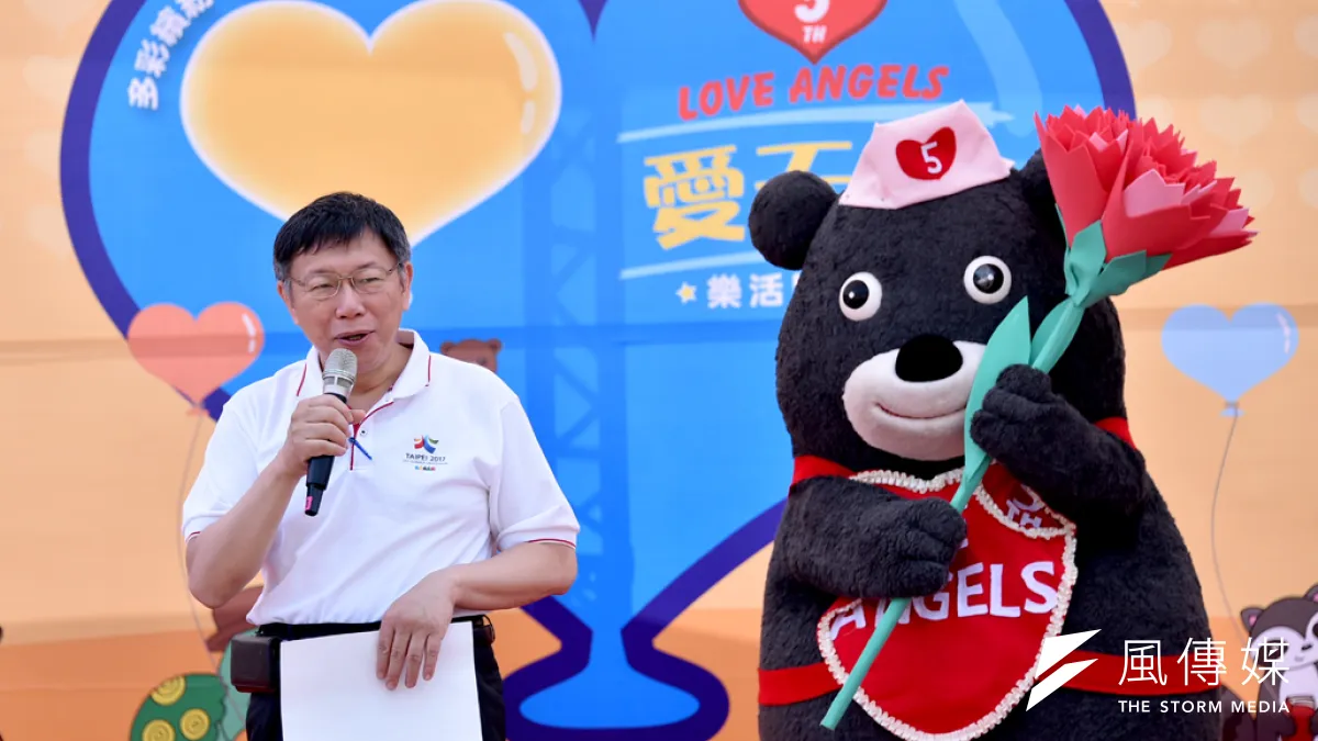 柯文哲7日上午出席第5屆愛天使樂活園遊會,談及日前拜訪林全,柯表示他說台灣捷運局勢必要整合,林全也答應會處理,但「還沒看到他要怎麼處理」。(北市府提供)