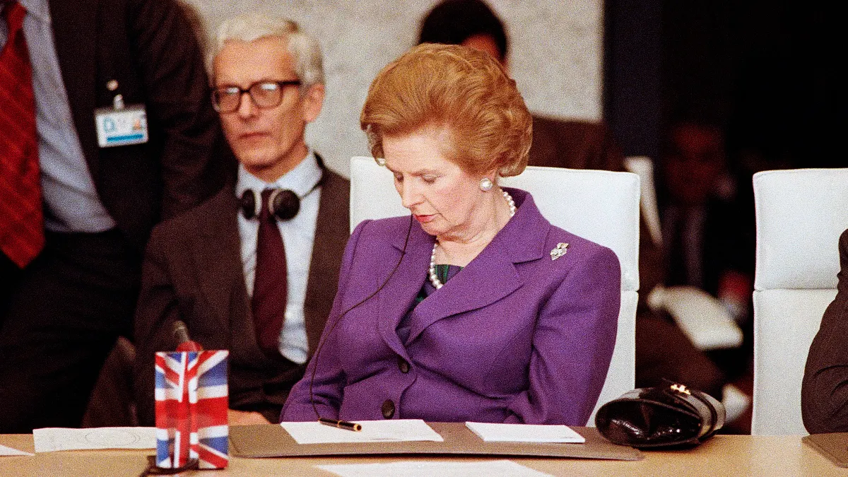英國前首相柴契爾(Margaret Thatcher)(AP)