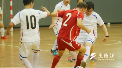 五人制足球基層現指控中華民國足球協會亂砍經費,甚至拖欠選手和教練薪水,今日召開記者會,要求作為監管單位的體育署負起責任。(資料照,陳明仁攝)