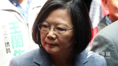遭高雄市長韓國瑜批評唯有在權力鬥爭時才會強悍,總統蔡英文出席14日表示,她從來都不是「挑釁者」。(蘇仲泓攝)