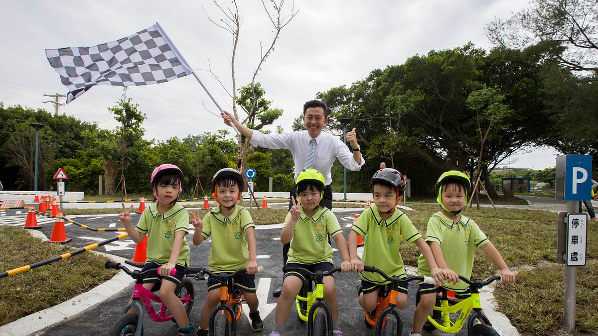 港南運河公園將舉辦專屬小朋友的push bike滑步車大賽。(圖/新竹市政府提供) 港南運河公園將舉辦專屬小朋友的push bike滑步車大賽。(圖/新竹市政府提供)