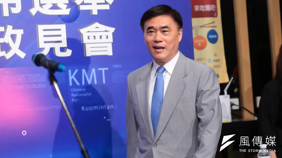 國民黨主席選舉候選人郝龍斌力推郭台銘為國民黨選總統。(顏麟宇攝)