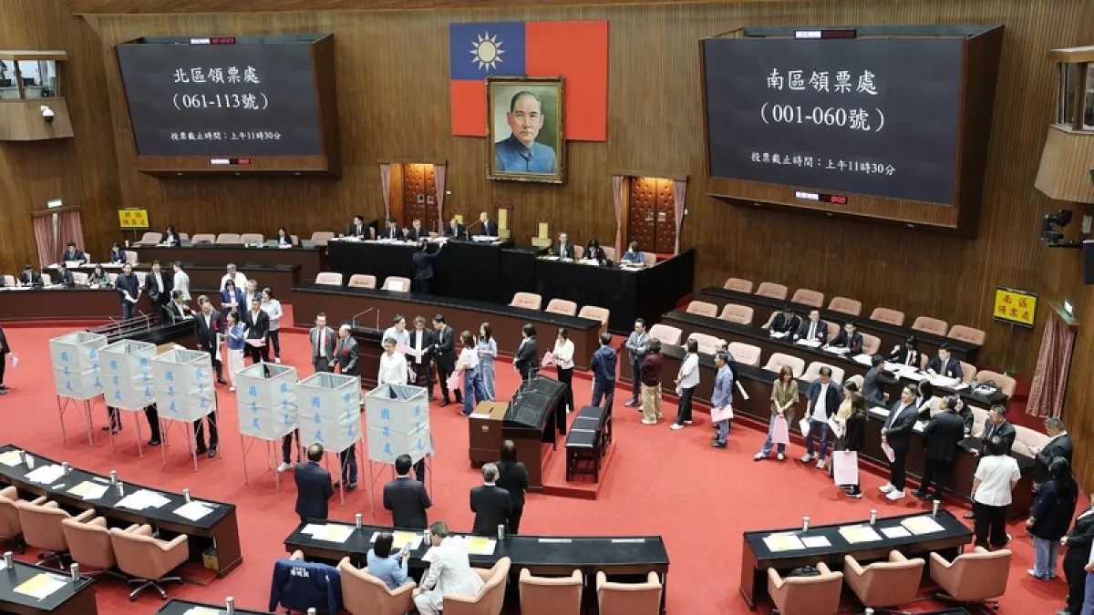 立法院會進行監察院人事同意權案記名投票表決,賴總統提名27位監委「團滅」。(中央社)