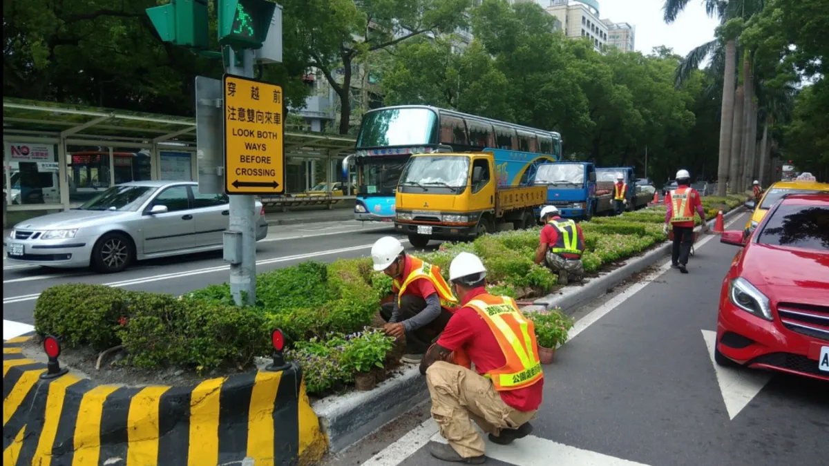 迎接世大運 20萬株灌木進駐台北街頭