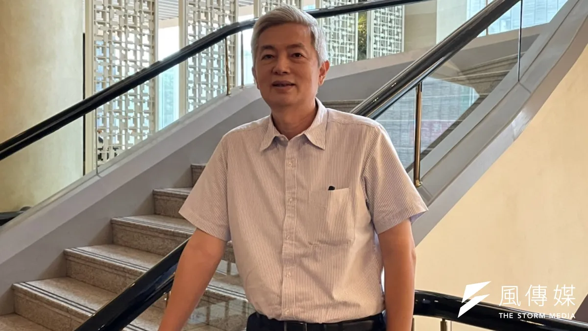 前總統陳水扁第一任官邸總管陳慧遊,在企業界蟄伏18年後,因代表全球人壽競選壽險公會理事長,再度成為鎂光燈焦點。(林上祚攝)