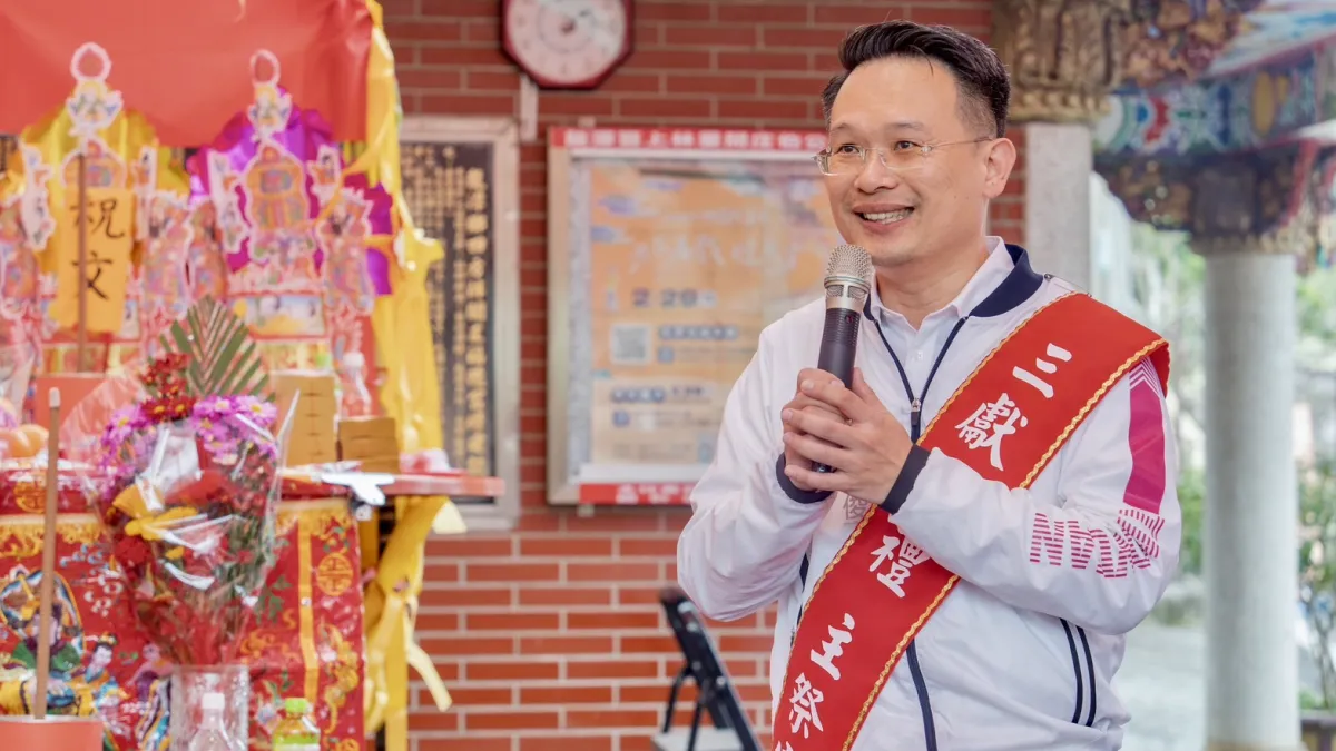 桃園副市長蘇俊賓出席「2024桃園天穿日祭天儀式」,盼共同維護資源永續。(圖/擷取自蘇俊賓臉書)
