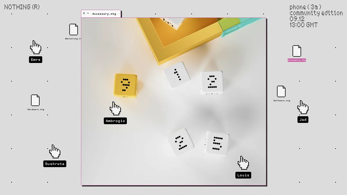 Nothingは、世界中のクリエイターと共創した「Phone (3a) Community Edition」を12月9日に発表すると明らかにした。(写真/Nothing Japan PR事務局提供) Nothingは、世界中のクリエイターと共創した「Phone (3a) Community Edition」を12月9日に発表すると明らかにした。(写真/Nothing Japan PR事務局提供)