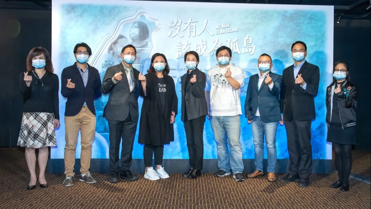 黃珊珊副市長感謝願意投入防疫工作的人員。(圖/財團法人彩晶文教基金會提供)