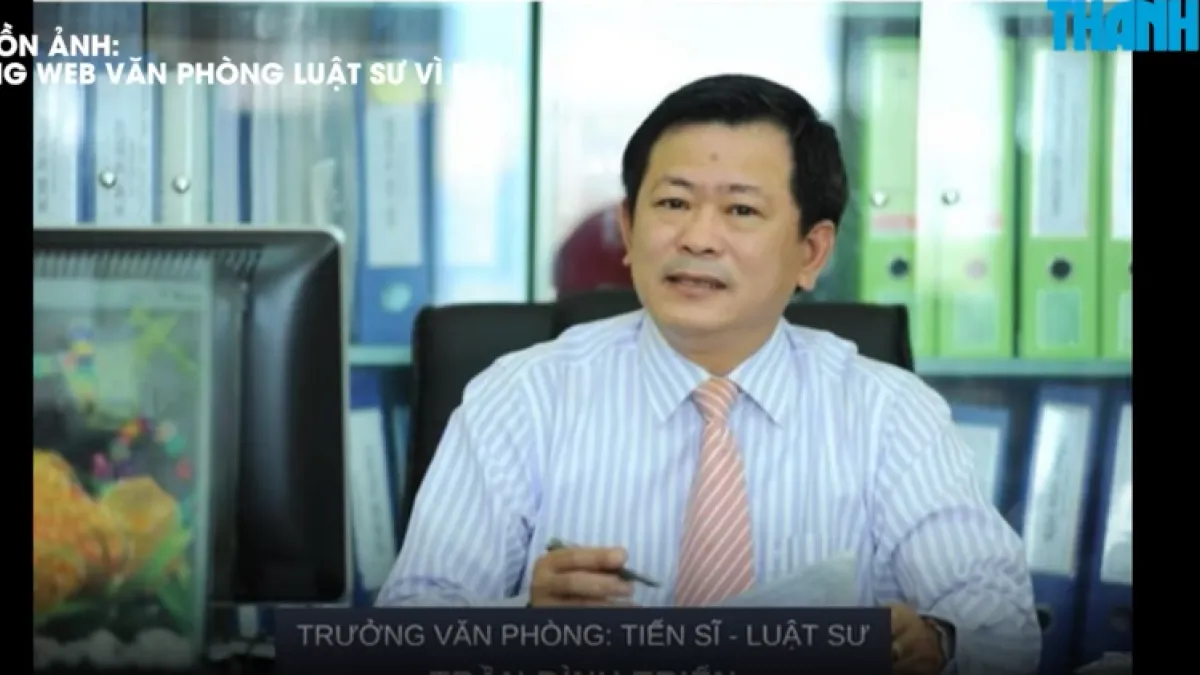 越南前河內律師公會副主席陳廷進(Tran Dinh Trien)。(翻攝自Báo Thanh Niên)