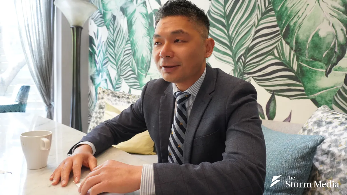 許毓仁四月待美國智庫訪團來台,針對國防預算議題在台灣進行一連串拜會活動。(張渝萍攝)