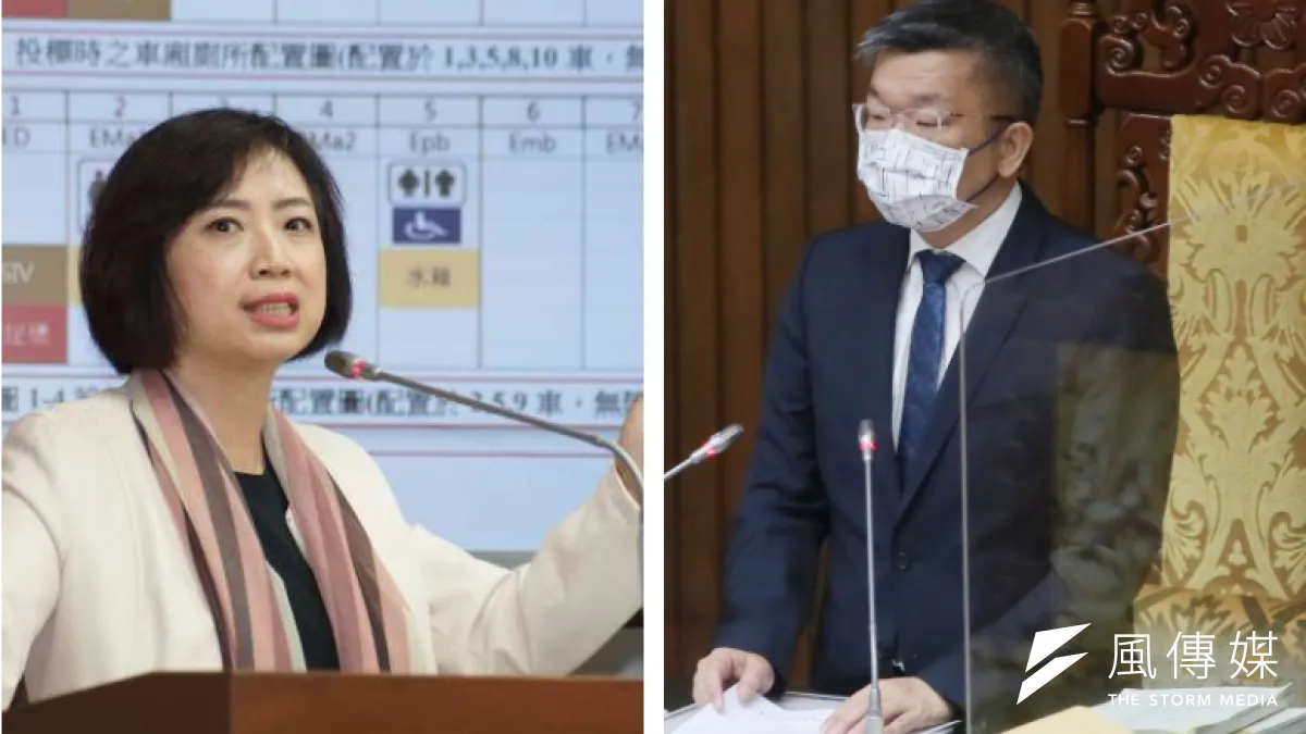 立委何欣純(圖左)與立法院副院長蔡其昌(圖左)被外界認為可能角逐台中市長選舉資格。(合成:風傳媒。攝影盧逸峰、柯承惠)