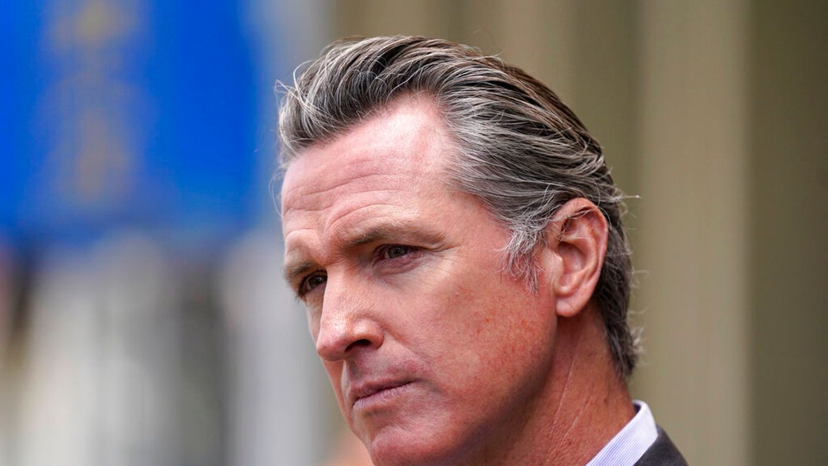 加州州長紐森。(美聯社) 加州州長紐森。(美聯社)