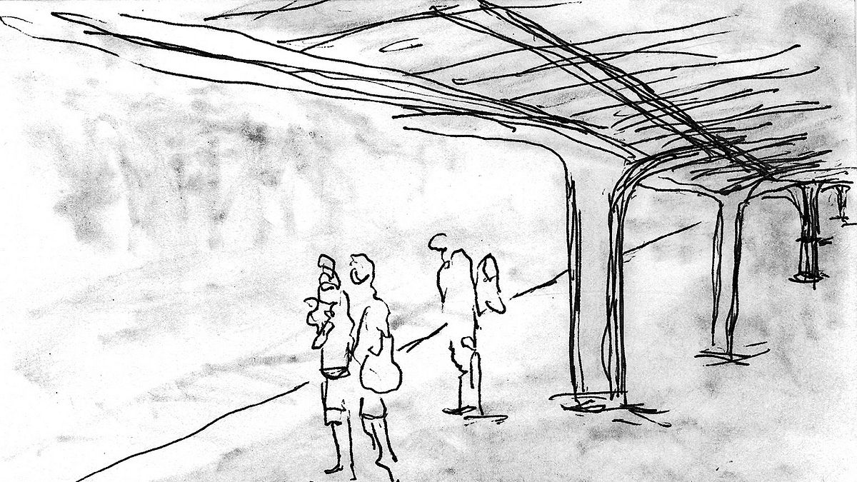 「火車在滿佈白雪的小鎮停站。」(東美書訊提供)