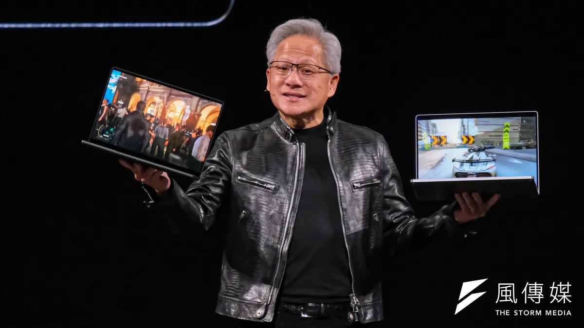 -NVIDIA創辦人曁執行長黃仁勳1日於台北流行音樂中心發表NVIDIA GTC Taipei 2026主題演講」,圖為Microsoft’s Nvidia RTX Spark-powered Surface Laptop Ultra。(劉偉宏攝)