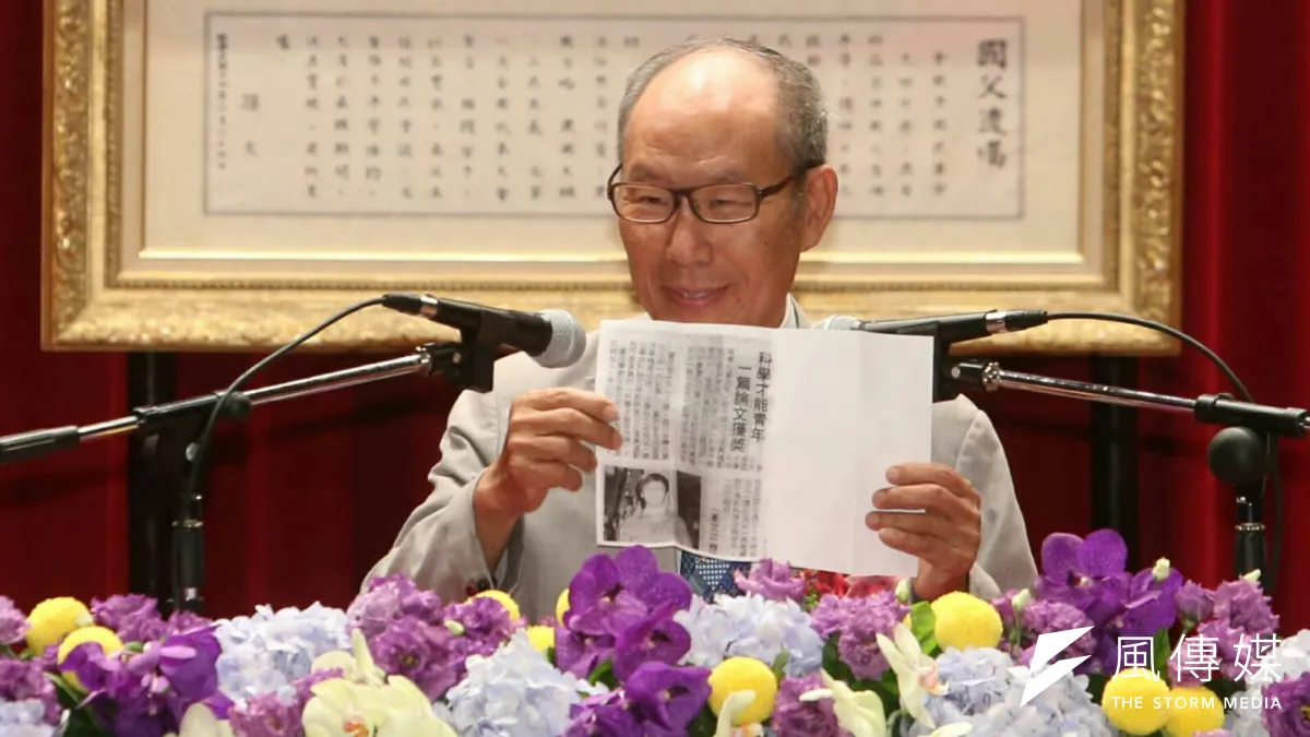廖俊智恩師蔡益助致詞。(陳明仁攝)