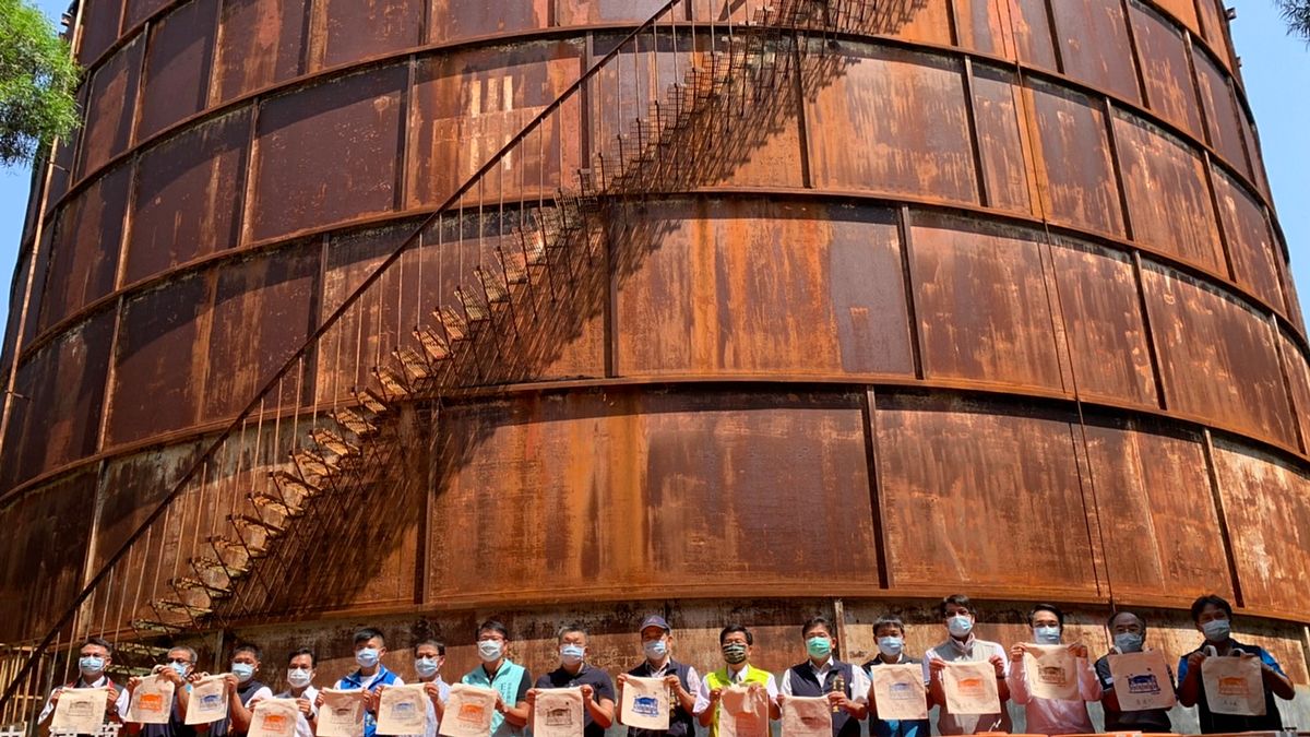 主體建物經年累月風吹日曬出現損害,市府推動修復及再利用計畫,7日舉行大楊油庫修復工程開工典禮。(圖/台中市政府提供) 主體建物經年累月風吹日曬出現損害,市府推動修復及再利用計畫,7日舉行大楊油庫修復工程開工典禮。(圖/台中市政府提供)