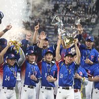 プレミア12決勝戦で台湾が日本を破り優勝し、中華チームが歴史的勝利を収めた。(黄信維撮影) プレミア12決勝戦で台湾が日本を破り優勝し、中華チームが歴史的勝利を収めた。(黄信維撮影)