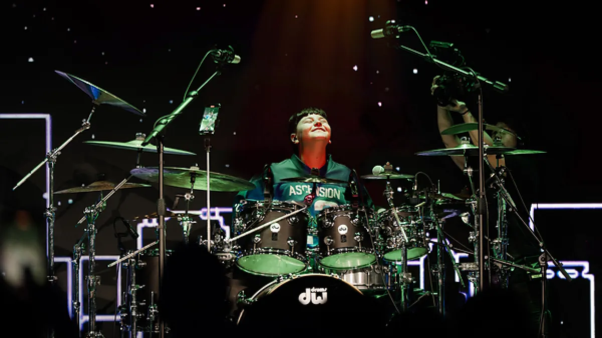 Youngest Ever: 13-Year-Old Caleb Varughese Signed by Roland & DW Drums