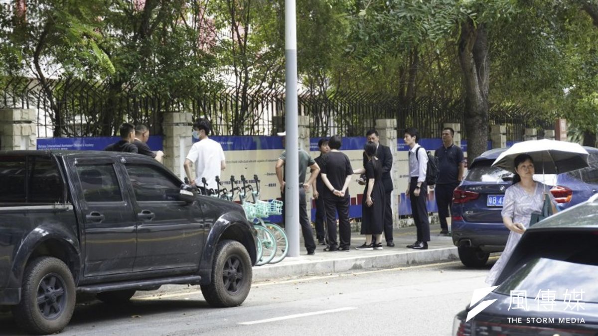 2024年9月18日、深圳の日本人学校。(AP通信) 2024年9月18日、深圳の日本人学校。(AP通信)