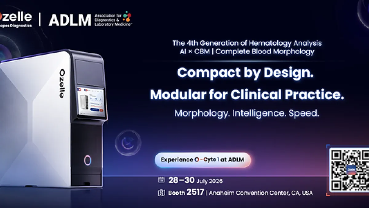 Ozelle to Debut O-Cyte 1 at ADLM 2026, Bringing Speed to AI-Powered Morphology Intelligence