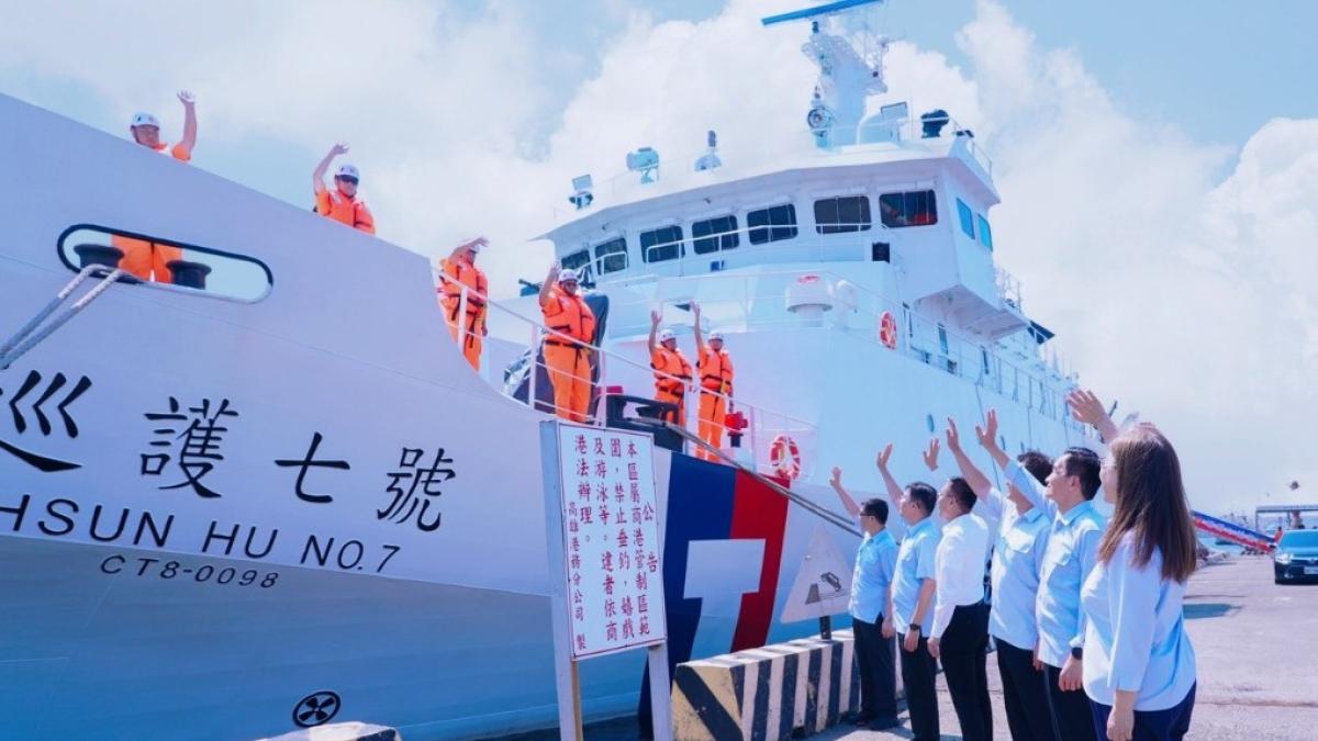 巡護七號啟航執行太平洋公海巡護 管碧玲:守護漁權、打擊IUU漁業展現台灣影響力