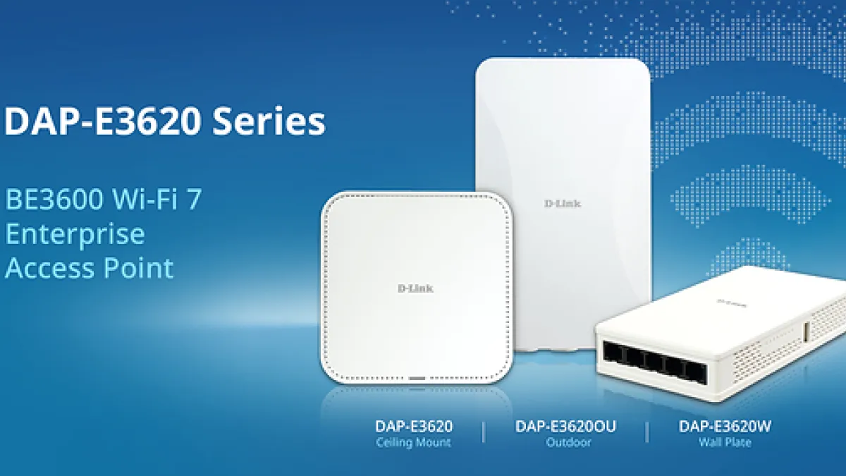 D-Link Expands DAP-E3620 Series BE3600 Wi-Fi 7 Enterprise Access Point