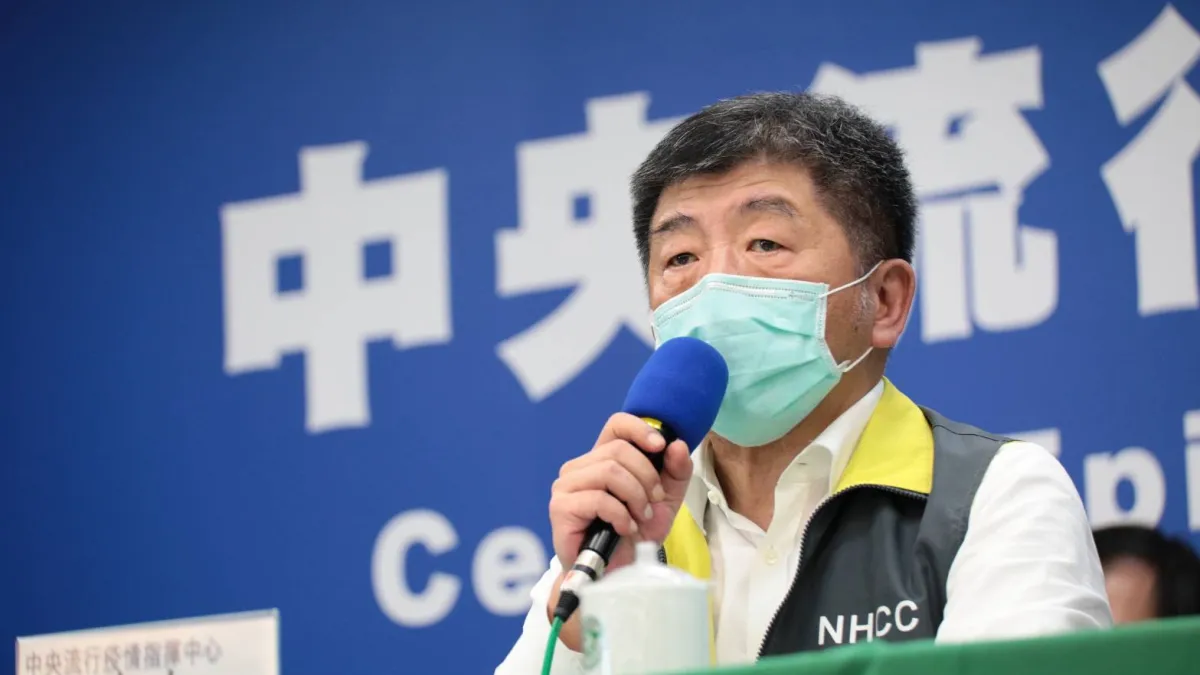 中央流行疫情指揮中心指揮官陳時中(見圖)投書捷克媒體《每日新聞》11日見刊。(中央流行疫情指揮中心提供)