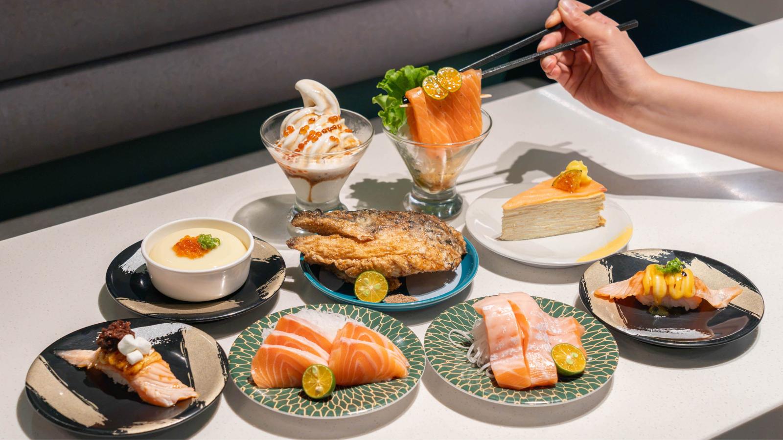 爭鮮玩大了!鮭魚季打造9款創意新品 連「鮭魚頭、背肌」都入菜 網驚:這組合太獵奇!